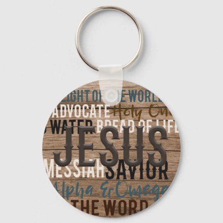 Christian Names Of Jesus Keychain
