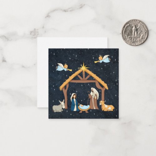 Christian Nativity Christmas Note Card