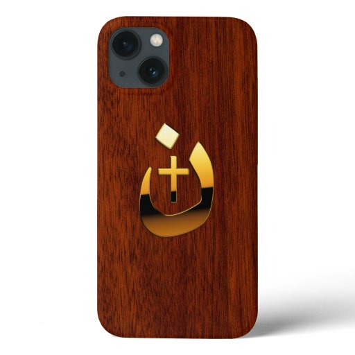 Christian Nazarene Cross Symbols in Gold iPhone 13 Case