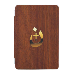 Christian Nazarene Cross Symbols in Gold iPad Mini Cover