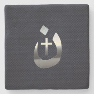 Christian Nazarene Solidarity on Carbon Stone Coaster