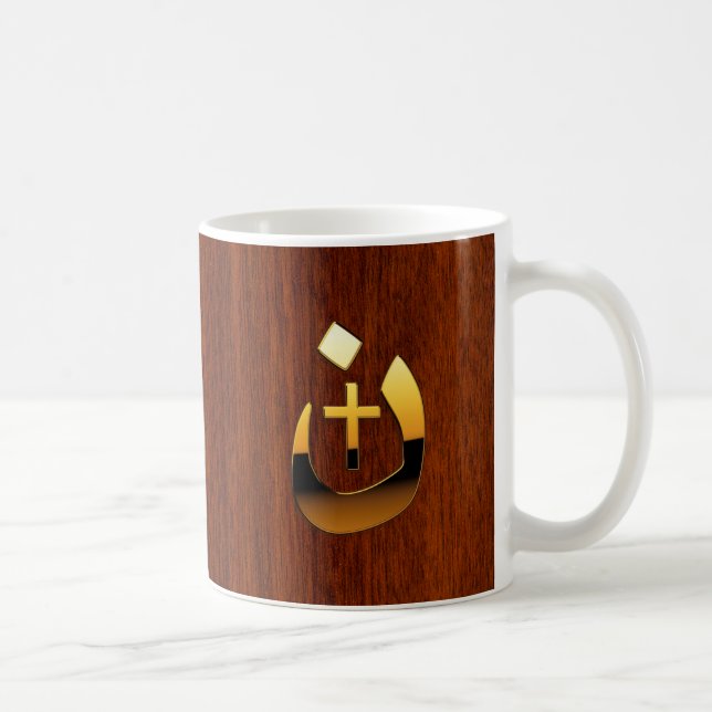 Christian Nazarene Solidarity on Mahogany Style Coffee Mug (Right)
