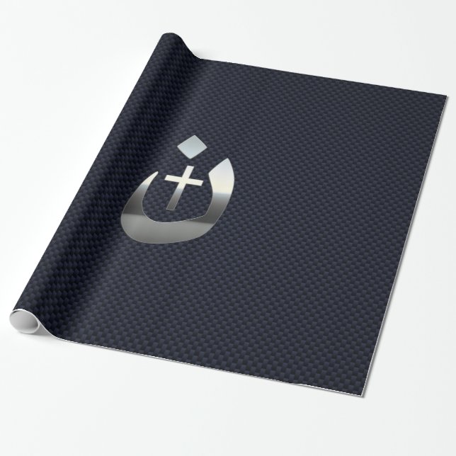 Christian Nazarene Spiritual Symbol Wrapping Paper (Unrolled)