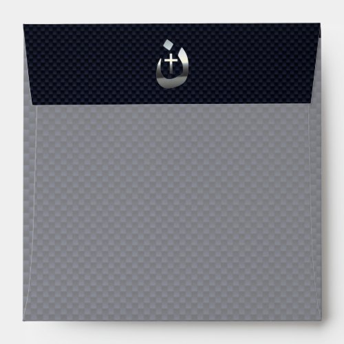 Christian Nazarene Symbol on Navy Blue Envelope