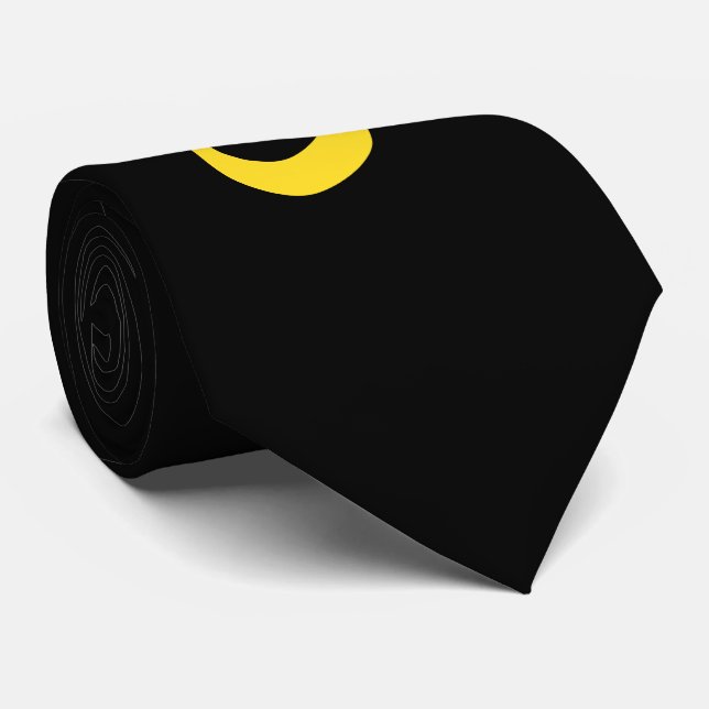 Christian Nazarene Symbol Solidarity in yellow Tie (Rolled)