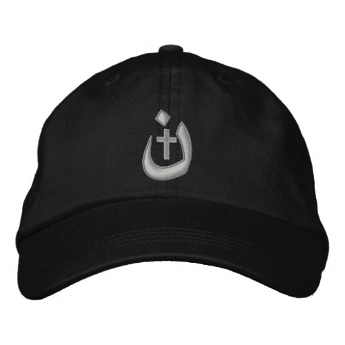 Christian Nazarene Symbol Solidarity Stitches Embroidered Baseball Cap