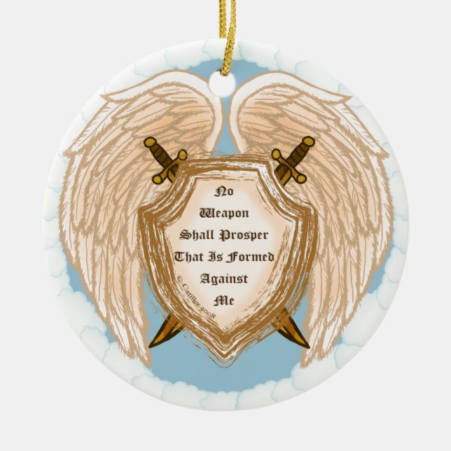 Christian No Weapon Shall Prosper Ornament (Front)