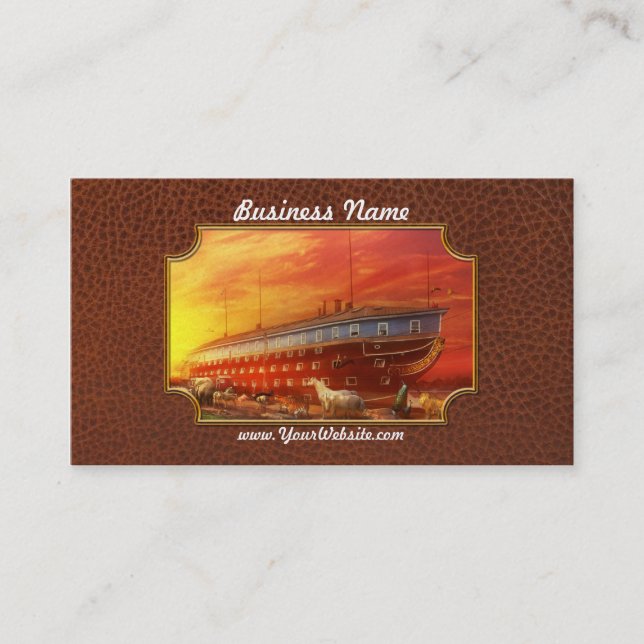 Christian - Noah's Ark - The beginning Business Card (Front)