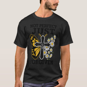 Christian Not Perfect Just Forgiven Religious Jes T-Shirt
