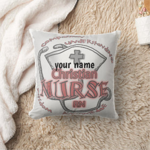 Christian nurse axiom throw pillow