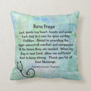 Christian Nurse Prayer Pillow