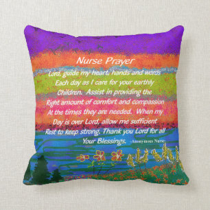 Christian Nurse Prayer Pillow II