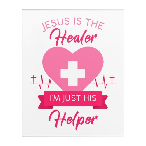 Christian Nurse Women Jesus Healer Gospel Graphic Acrylic Print