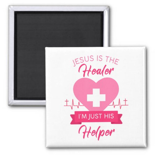 Christian Nurse Women Jesus Healer Gospel Graphic Magnet