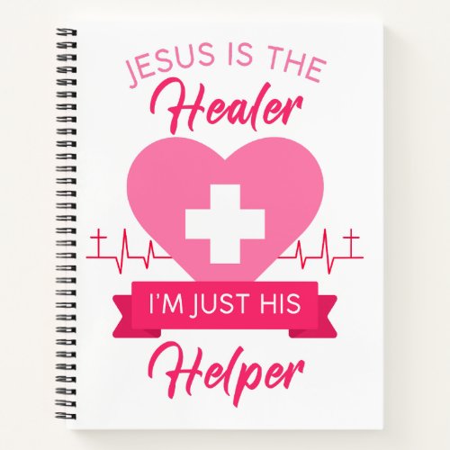 Christian Nurse Women Jesus Healer Gospel Graphic Notebook