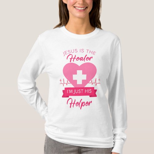 Christian Nurse Women Jesus Healer Gospel  T_Shirt