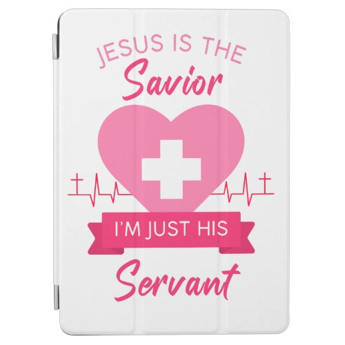 Christian Nurse Womens Jesus Savior Gospel Graphic iPad Air Cover
