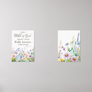 Christian Nursery Art - Bible verse home decor Wall Art Sets