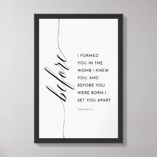 Christian Nursery Poster Print - Jeremiah 1:5
