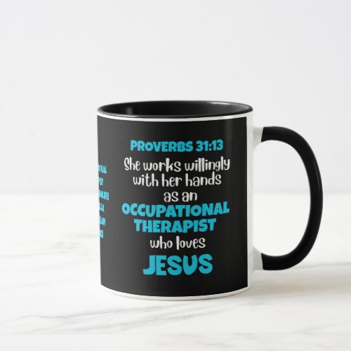 Christian OCCUPATIONAL THERAPIST OT Proverbs 31 Mug