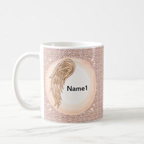 Christian one wing angel coffee mug