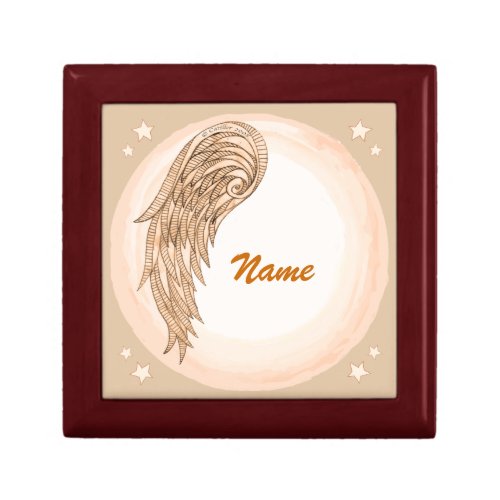 Christian one wing angel gift box
