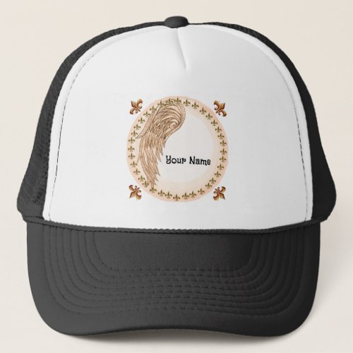 Christian one wing angel trucker hat