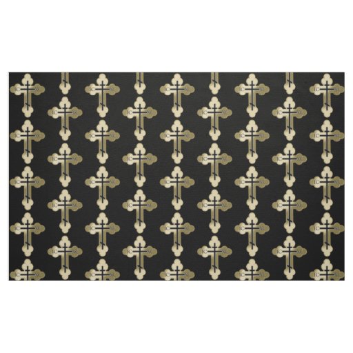 Christian orthodox cross fabric