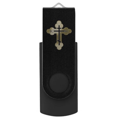 Christian orthodox cross flash drive