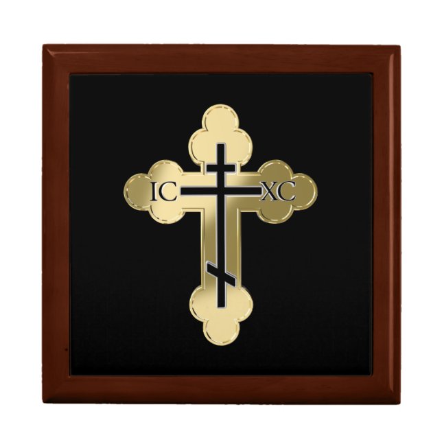 Christian orthodox cross jewelry box (Front)