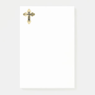 Christian orthodox cross post-it notes