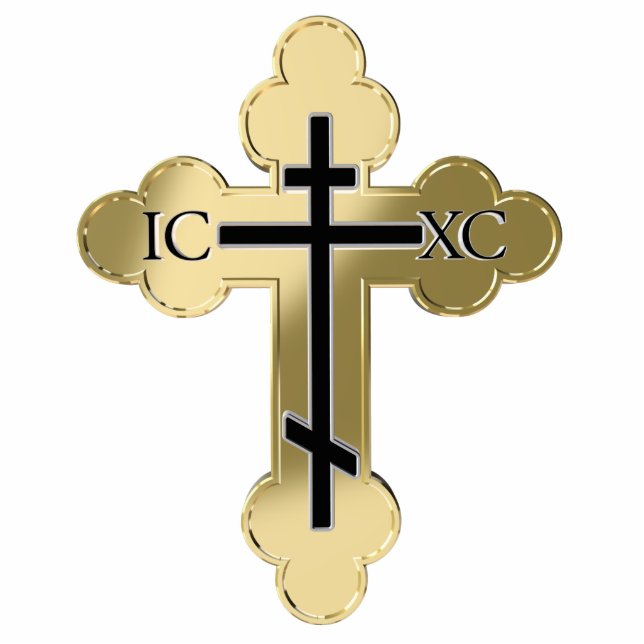 Christian orthodox cross statuette (Front)