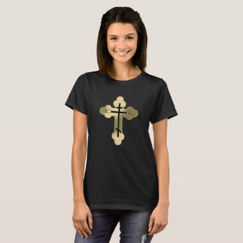 Christian Orthodox Cross T-shirt by igorsin at Zazzle