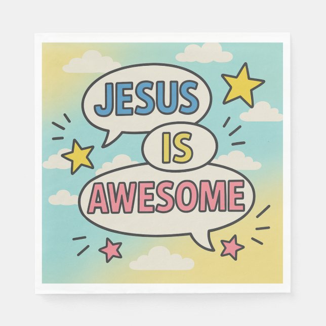 Christian party tableware theme  napkins (Front)
