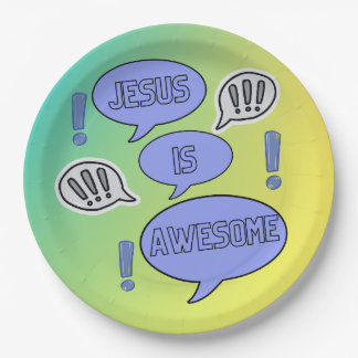 Christian party tableware theme paper plates