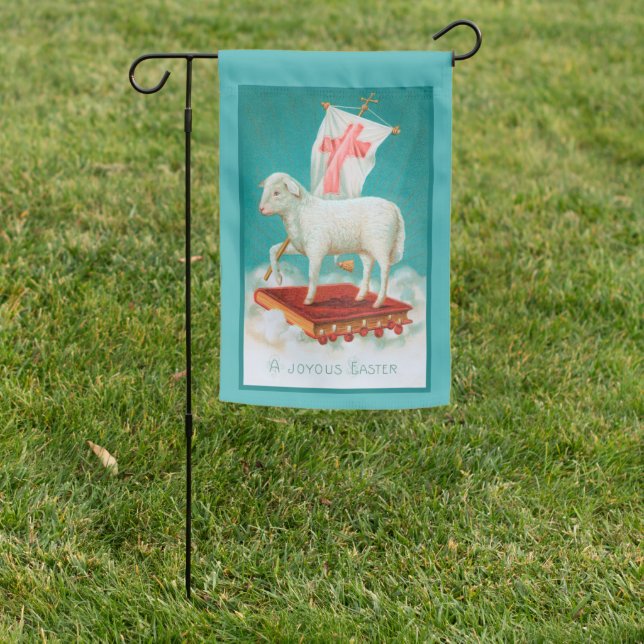 Christian Pascal Lamb Easter Garden Flag (In SItu)