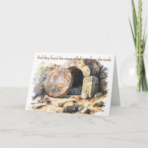Christian Passover Card The Tomb Was Empty Note Card