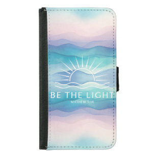 Christian Pastel Waves Samsung Galaxy S5 Wallet Case