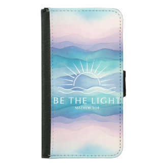 Christian Pastel Waves Samsung Galaxy S5 Wallet Case