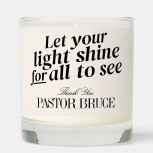 Christian Pastor Appreciation Scented Candle