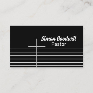Christian Pastor Business Cards | Simple Elegant