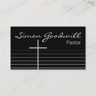 Christian Pastor Minister Business Cards | Elegant