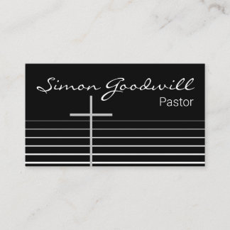 Christian Pastor Minister Business Cards | Simple