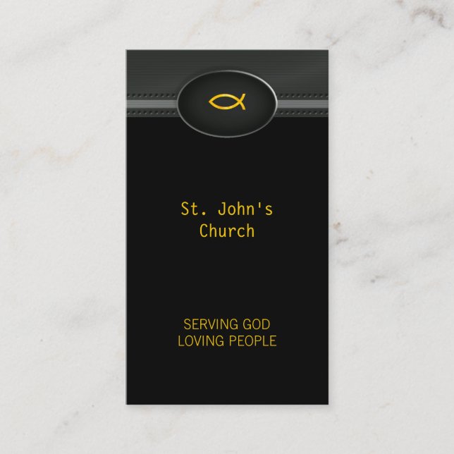 Christian | Pastor | Priest Business Card (Front)