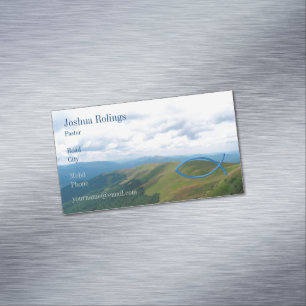 Christian Pastor Priest Business Card Magnet
