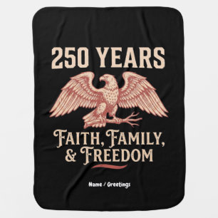Christian Patriot 2026 Jubilee Faith Family  Baby Blanket