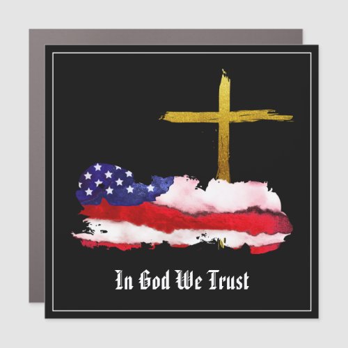  Christian Patriot Eagle  Flag  Veteran AP16 Car Magnet