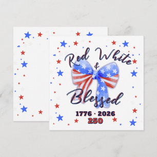 Christian Patriotic America 250 Celebration Note Card