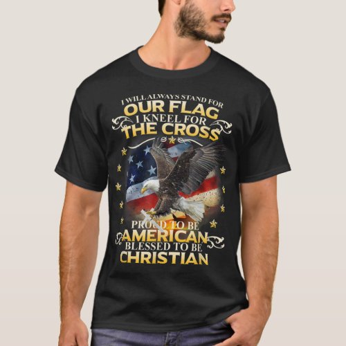 Christian Patriotic American Flag T_Shirt