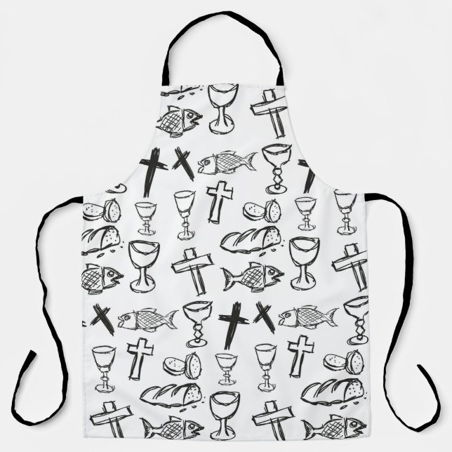 Christian Pattern Apron (Front)